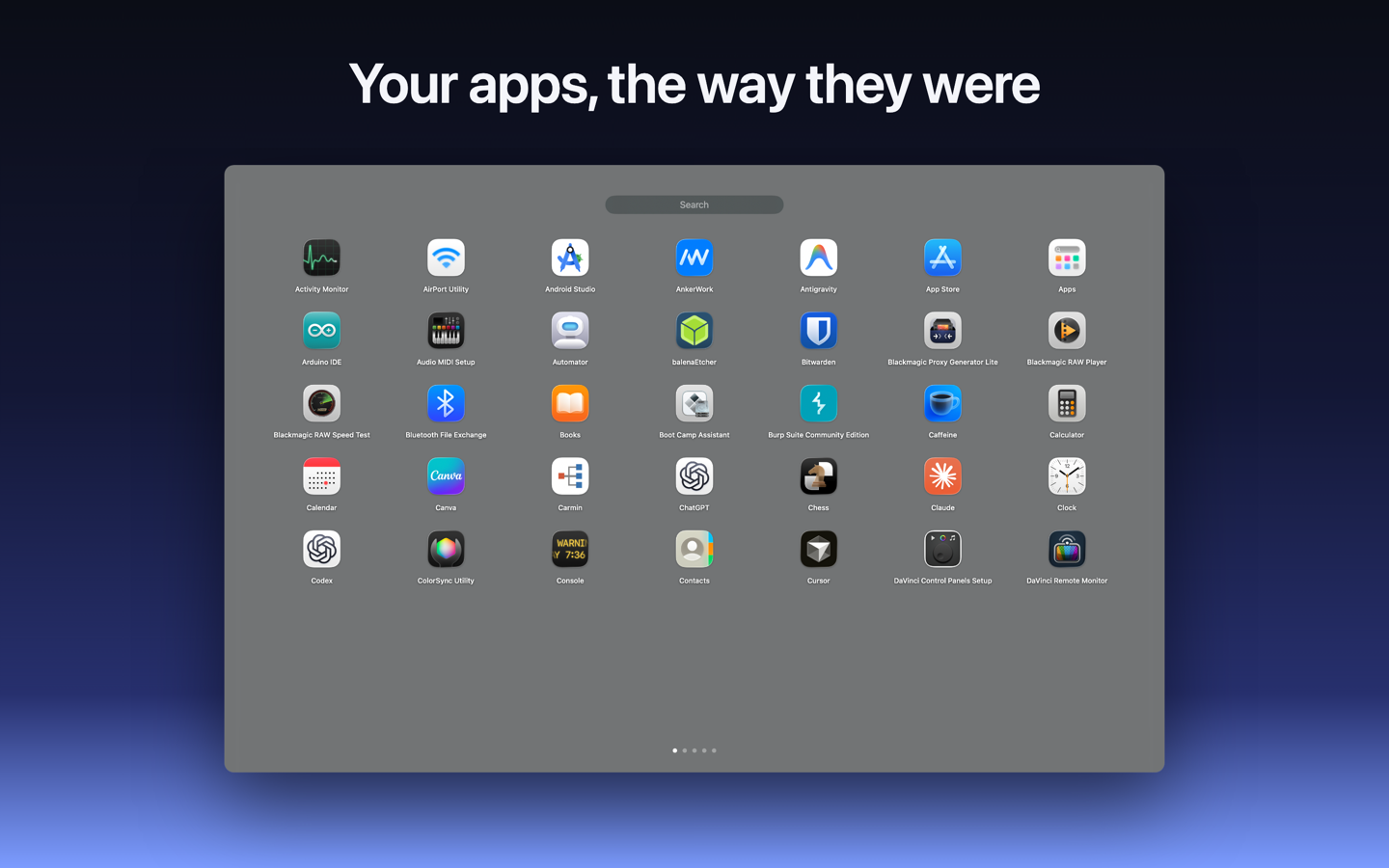Relaunchpad screenshot